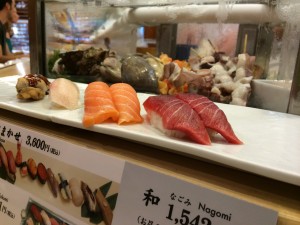 Sushi from Tushkiji Fish Market. 
